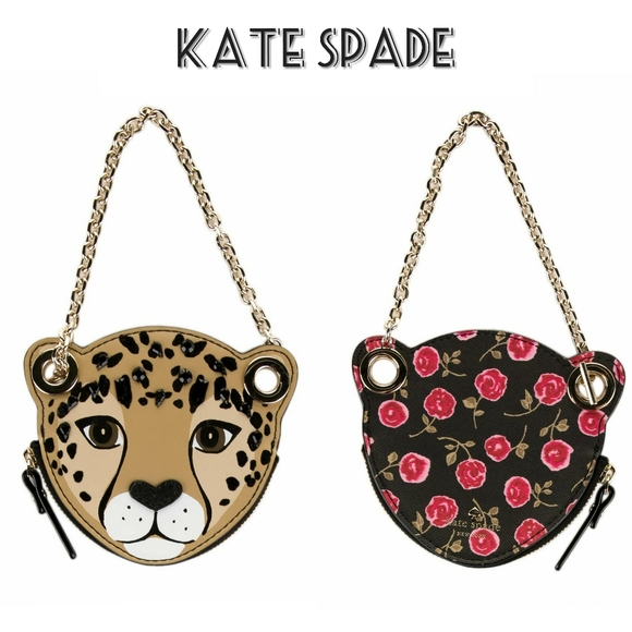 kate spade Accessories - Kate Spade Leopard Floral Coin Purse or Charm kate spade Accessories - Kate Spade Leopard Floral Coin Purse or Charm